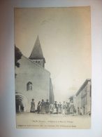 2qmu - CPA  - VAUX - L'église Et La Rue Du Village -  [69] - Rhône - Vaux-en-Velin