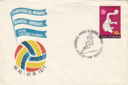 HANDBALL, WORLD CHAMPIONSHIP, SPECIAL COVER, 1977, ROMANIA - Balonmano