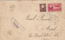 PLANE, COMUNIST COAT OF ARMS, ORTHODOX PARISH STAMP, STAMPS ON REGISTERED COVER, 1949, ROMANIA - Lettres & Documents