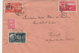 KING MICHAEL, AGRICULTURE, OVERPRINT STAMPS, REVENUE STAMP, STAMPS ON COVER, 1948, ROMANIA - Lettres & Documents