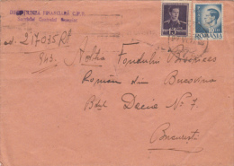 KING MICHAEL, RAILWAY STAMP, STAMPS ON COVER, 1948, ROMANIA - Cartas & Documentos