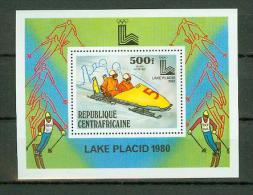 Centrafricaine 1979,1V In Block,Lake Placid,wintersport,MNH/Postfris, (E1545) - Winter 1932: Lake Placid