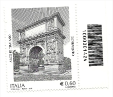 2011 - Italia 3323 Arco Di Traiano - Codice A Barre ---- - 2011-20: Mint/hinged