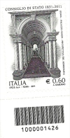 2011 - Italia 3325 Consiglio Di Stato - Codice A Barre ---- - 2011-20: Mint/hinged