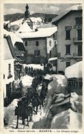 N°34029 -cpa Megève -le Chasse Neige- - Sports D'hiver