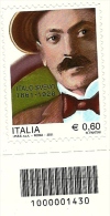 2011 - Italia 3329 Italo Svevo - Codice A Barre ---- - 2011-20: Mint/hinged