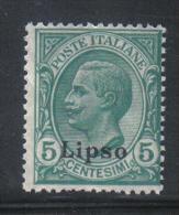 BIN406 - LIPSO EGEO ,  Il N. 2 *** MNH - Egée (Lipso)