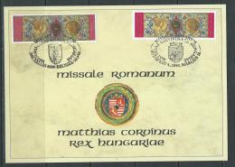 Belgie COB 2492HK - Missale Romanum - Belgische En Hongaarse Kaart (zeldzaam) - Souvenir Cards - Joint Issues [HK]