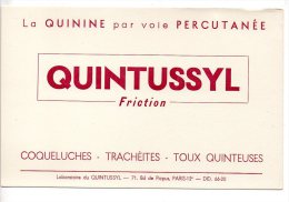 Buvard - La Quinine Par Voie Percutanée - Quintussyl Friction - Chemist's