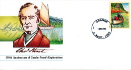 AUSTRALIE. Entier Postal Avec Oblitération 1er Jour De 1980. Embarcation De Charles Sturt. - Onderzoekers