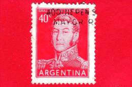 ARGENTINA - 1956 - USATO - José Francisco De San Martín (1778-1850) - 40 C - Usati