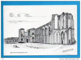 85112 - Abbaye De Maillezais - Vendée - Dessin De K. De Saint-Do - Carte Double Format Fermée 17 X 11.5 Cm - Maillezais