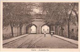 Küstrin Zorndorfer Tor Straßenbahn Schienen Kinder Matrosen Anzug Kostrzyn Nad Odra 23.2.1931 Gelaufen - Neumark