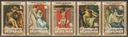 Burundi 1974 Mi# 1029-1033 A Used - Easter / Paintings - Used Stamps