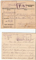 Lettre De Prisonnier De Holzmiden Avec Contenu Censuré Pour Salzinnes (Namur) - Prisoners