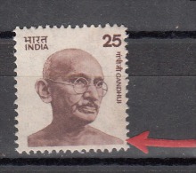 INDIA, 1978, Definitive, Gandhi 25p Small Die I, Rounded  Shoulder,See Description For Details, MNH, (**) - Ongebruikt