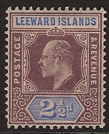 LEEWARD IS 1902 2 1/2d KE VI SG 23 HM NQ334 - Leeward  Islands