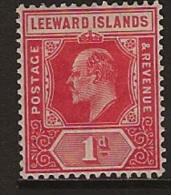 LEEWARD IS 1907 1d KE VI SG 38 HM NQ341 - Leeward  Islands