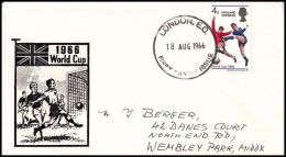 Great Britain 1966, FDC Cover " FIFA World Cup, England" W./ Postmark London - 1952-1971 Pre-Decimal Issues