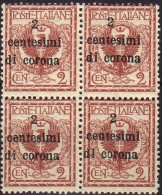 1919 Emissioni Generali - F.lli D´Italia Del 1901-18 Soprastampati In Centesimi Di Corona 2 C - Altri & Non Classificati