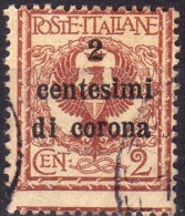 1919 Emissioni Generali - F.lli D´Italia Del 1901-18 Soprastampati In Centesimi Di Corona 2 C - Otros & Sin Clasificación