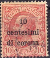 1919 Emissioni Generali - F.lli D´Italia Del 1901-18 Soprastampati In Centesimi Di Corona 10 C - Other & Unclassified