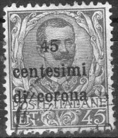 1919 Emissioni Generali - F.lli D´Italia Del 1901-18 Soprastampati In Centesimi Di Corona 45 C - Other & Unclassified