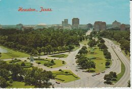 (EUA231) HOUSTON. PANORAMIC VIEW OF HERMANN PARK WITH THE ASTRODOME ... UNUSED - Houston