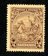 3181x)  Barbados 1925 - SG# 229 ~ Sc# 165  M* - Barbados (...-1966)