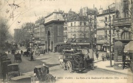 PARIS LA PORTE  ET LE BOULEVARD SAINT MARTIN - Paris (10)