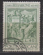 PIA  -  VATICANO  - 1972 -  500°  Della Morte Del Cardinal Bessarione  -  (SAS  529-31) - Usati