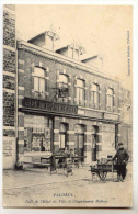 D 12105 - PALISEUL  -  Café De L'hôtel De Ville Et L'imprimerie BODSON   *attelage De Chien* - Paliseul