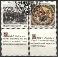 UN Wien - Mi-Nr 96/97 Zf (fr) Gestempelt / Used (n476) - Used Stamps