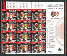 SAN MARINO 2011** - A.C.Milan Campione D'Italia 2010-2011 - Block MNH Come Da Scansione - Clubs Mythiques