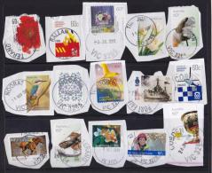 Australia 2010 - 2012   15 Distinct Victorian Postmarks On Self-adhesives - - Marcophilie