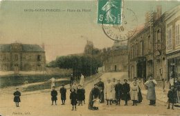 BRIIS-SOUS-FORGES ESSONNE 91 PLACE DU PILORI FOULON EDIT. ECRITE CIRCULEE EN 1910 - Briis-sous-Forges