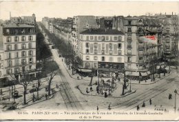 75. Paris. Rue Des Pyrénées Et Avenue Gambetta - Distrito: 20