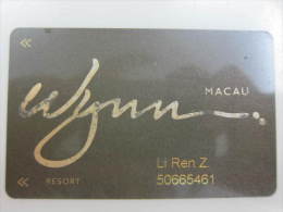 Macao Hotel Key Card,Wynn Hotel Card(with Some Scratch) - Sin Clasificación