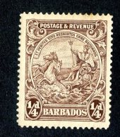 3189x)  Barbados 1925 - SG# 229 ~ Sc# 165  M* - Barbados (...-1966)