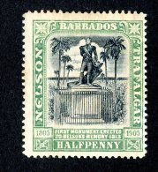 3191x)  Barbados 1906 - SG# 146 ~ Sc# 103  Mnh** - Barbados (...-1966)