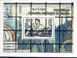 ##Spain 2007. Glass Painting. Michel Block 165. MNH(**) - Blocks & Sheetlets & Panes