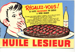 Buvard  Alimentaire  Marque  HUILE  LESIEUR  Régalez-vous - Colecciones & Series