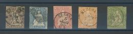 SUISSE      N°   26    à   30 - Used Stamps