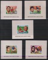 CONGO World Cup-78(Pele,Kopa,Moore) Set 5 De Luxe S/Sheets  MNH - Autres & Non Classés
