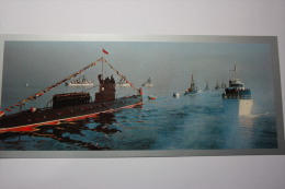 RUSSIA. VLADIVOSTOK. Amursky Bay. Submarine Of The Tikhookeansky Fleet. OLD USSR PC. 1976. Long Format - Submarines