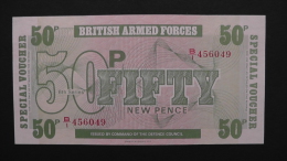 Great Britain -  50 New Pence - 1972 - P M 46 - Unc - Look Scan - British Armed Forces & Special Vouchers