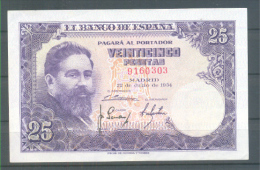 EDIFIL D68.  25 PTAS 22 DE JULIO DE 1954 - 100 Pesetas