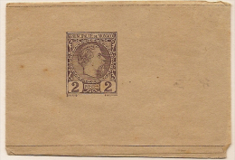 MONACO 1891 2c Newspaper Wrapper Complete VZ014 - Postal Stationery