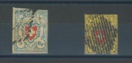 SUISSE      N°   15   /20 - 1843-1852 Federal & Cantonal Stamps