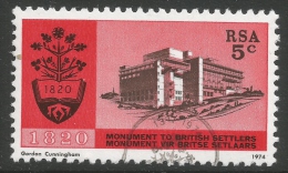 South Africa. 1974 Inauguration Of British Settlers Monument, Grahamstown. 5c Used - Gebraucht